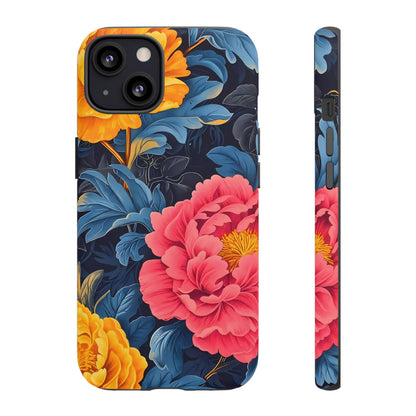 Floral Phone Case, Tough Cases, Stylish Mobile Cover, Gifts for Her, Phone Accessories, Unique Flower Design