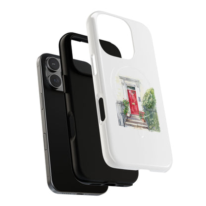 Charming Red Door Tough Magnetic Case - Custom Phone Cover, Gift for Home Lovers, Holiday Presents, Unique Decor
