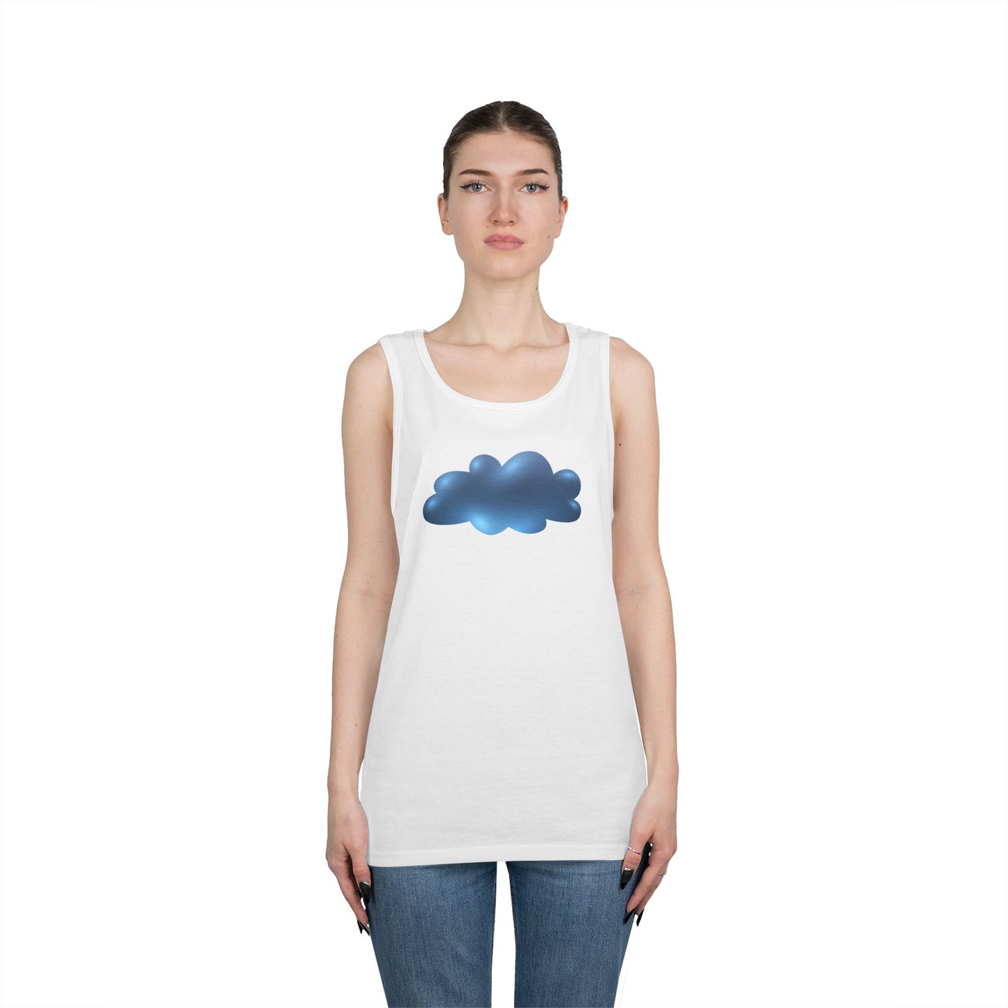 Unisex Heavy Cotton Tank Top - Serene Cloudscape
