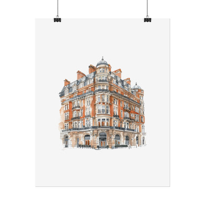 Elegant Architectural Rolled Posters, Art Prints for Home Decor, Gift for Housewarming, Wall Art for Living Room, Unique Art Decor