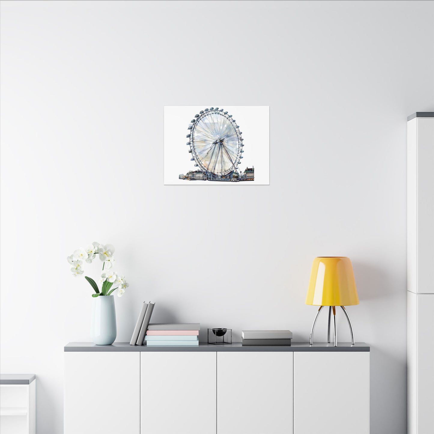 London Eye Canvas Print, Wall Art Decor, Travel Gift, Home Decoration, Unique Art Piece