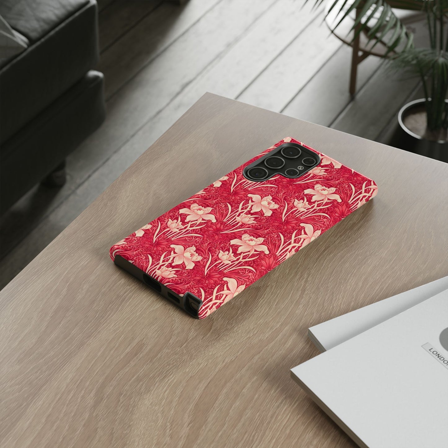 Floral Tough Phone Case - Durable, Stylish Accessory, Perfect Gift for Her, Floral Pattern, Customizable, Ideal for Daily Use