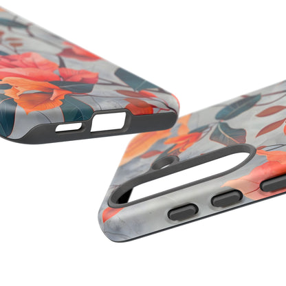 Floral Phone Case, Tough Cases, Flower Power, Gift for Her, Decorative Phone Cover, Trendy Accessories, Everyday Style