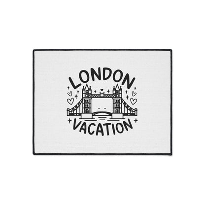 London Vacation Floor Mat, Decorative Heavy Duty Mat for Home, Travel Decor, Gift for Travelers, Kitchen & Entryway Rug