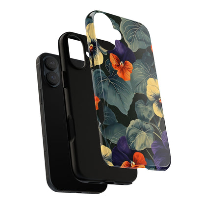 Tough Cases Floral iPhone Case, Tough Phone Cover, Stylish Floral Design, Gift for Her, Summer Vibe, Durable Protective Case