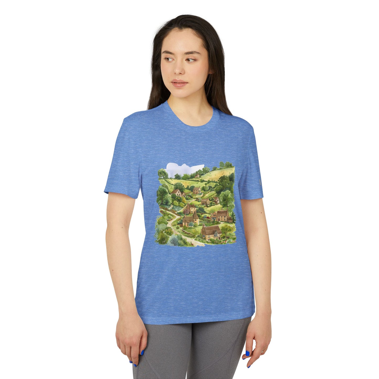 Unisex Sport T-shirt - Comfortable & Stylish Outdoor Tee - Countryside Landscape