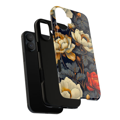 Floral Phone Case - Tough Cases, Stylish Mobile Cover, Flower Design, Holiday Gift, Trendy Accessory, Eco-Friendly Case