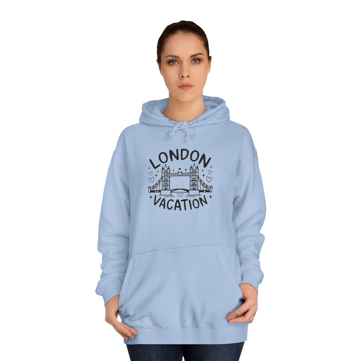 Unisex College Hoodie - London's Vacation