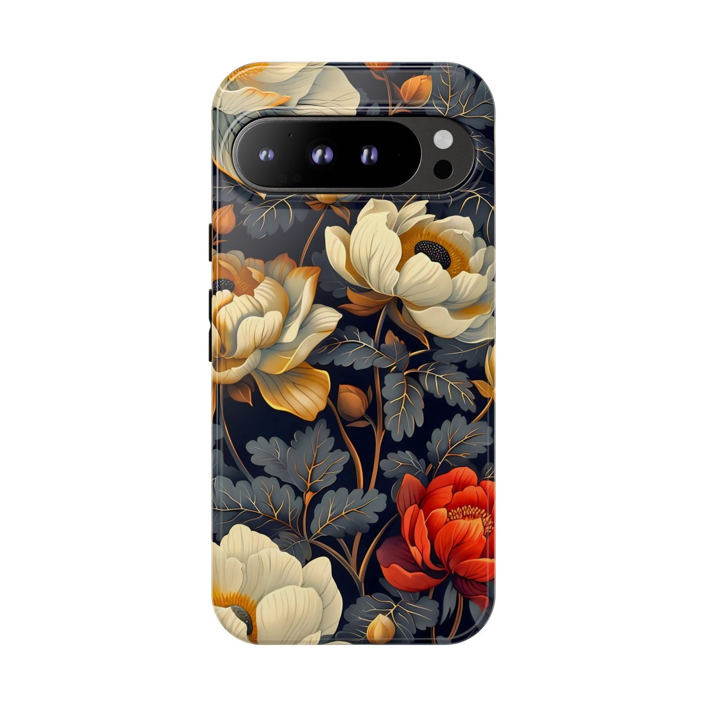 Floral Phone Case - Tough Cases, Stylish Mobile Cover, Flower Design, Holiday Gift, Trendy Accessory, Eco-Friendly Case