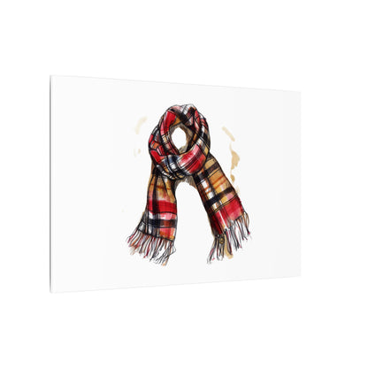 Autumn Scarf Canvas Art Print | Cozy Home Décor, Gift for Fall Lovers, Seasonal Wall Art, Unique Interior Design