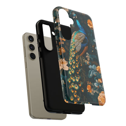 Peacock Phone Case - Elegant Floral Design, Tough Case for Protection, Unique Gift for Nature Lovers, Stylish Accessory, Eco-Friendly
