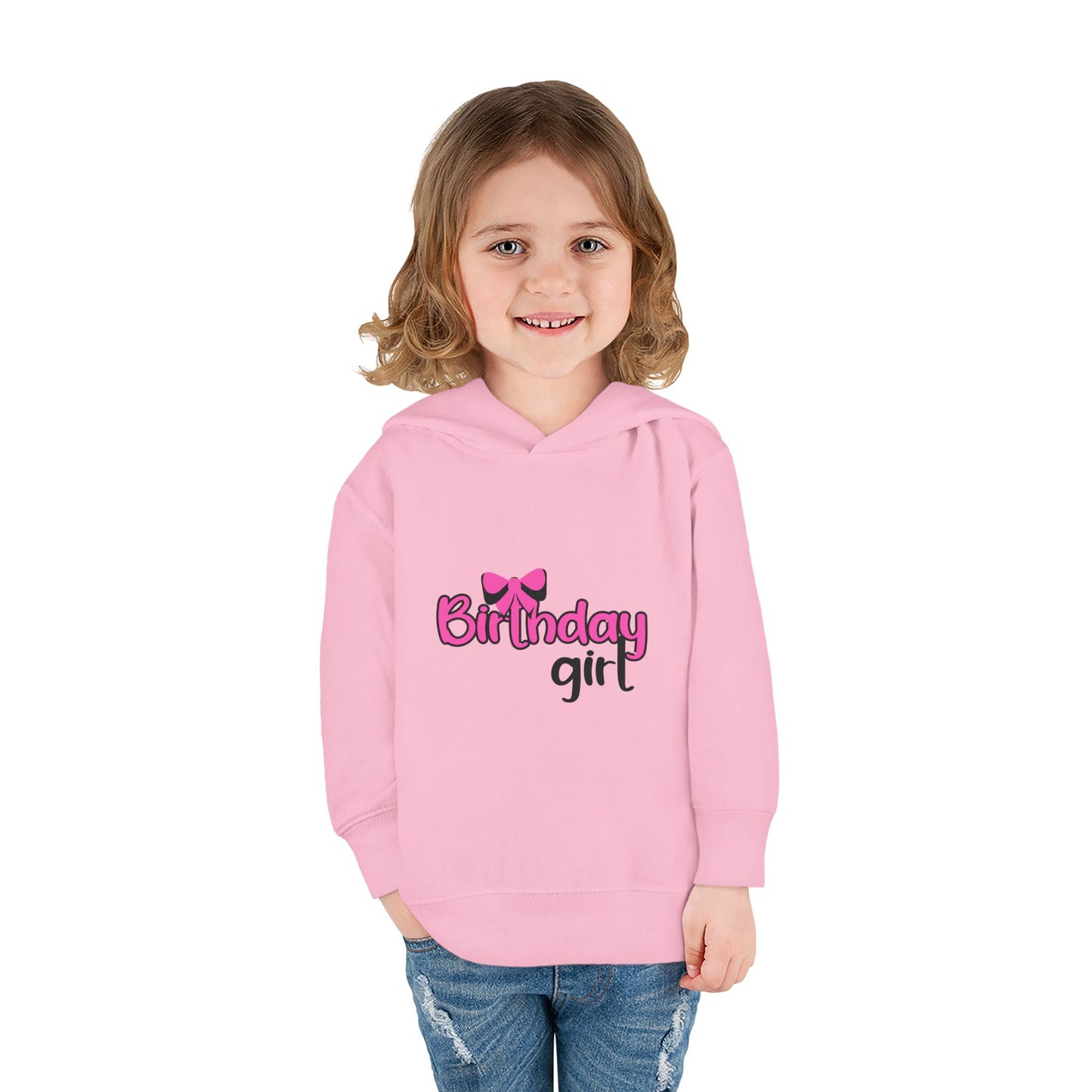 Birthday Girl Toddler Hoodie - Cute Pullover Fleece for Celebrations