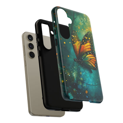 Colorful Butterfly Phone Case, Tough Cases for iPhone and Samsung, Cute Tech Accessories, Nature Lovers Gift, Vibrant Floral Design