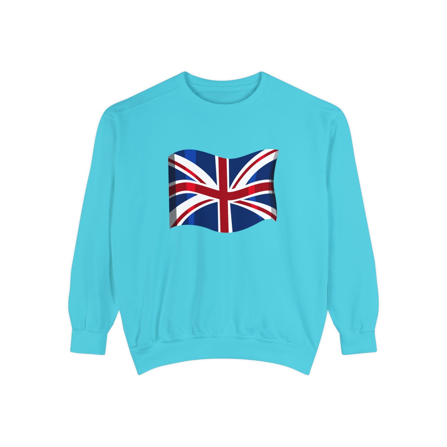 Unisex Garment-Dyed Sweatshirt - Classic UK Flag