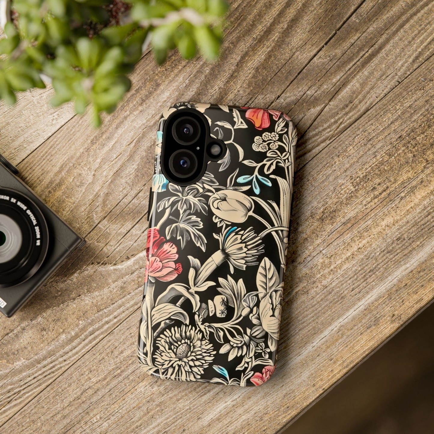 Floral Phone Case, Tough Cases, Flower Design, Gift for Her, Spring Accessory, Unique Phone Cover, Eco-Friendly