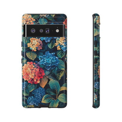 Floral Phone Case, Stylish Tough Case for Gardener Gift, Flower Lover Accessory, Pretty Floral Design, Protective Case