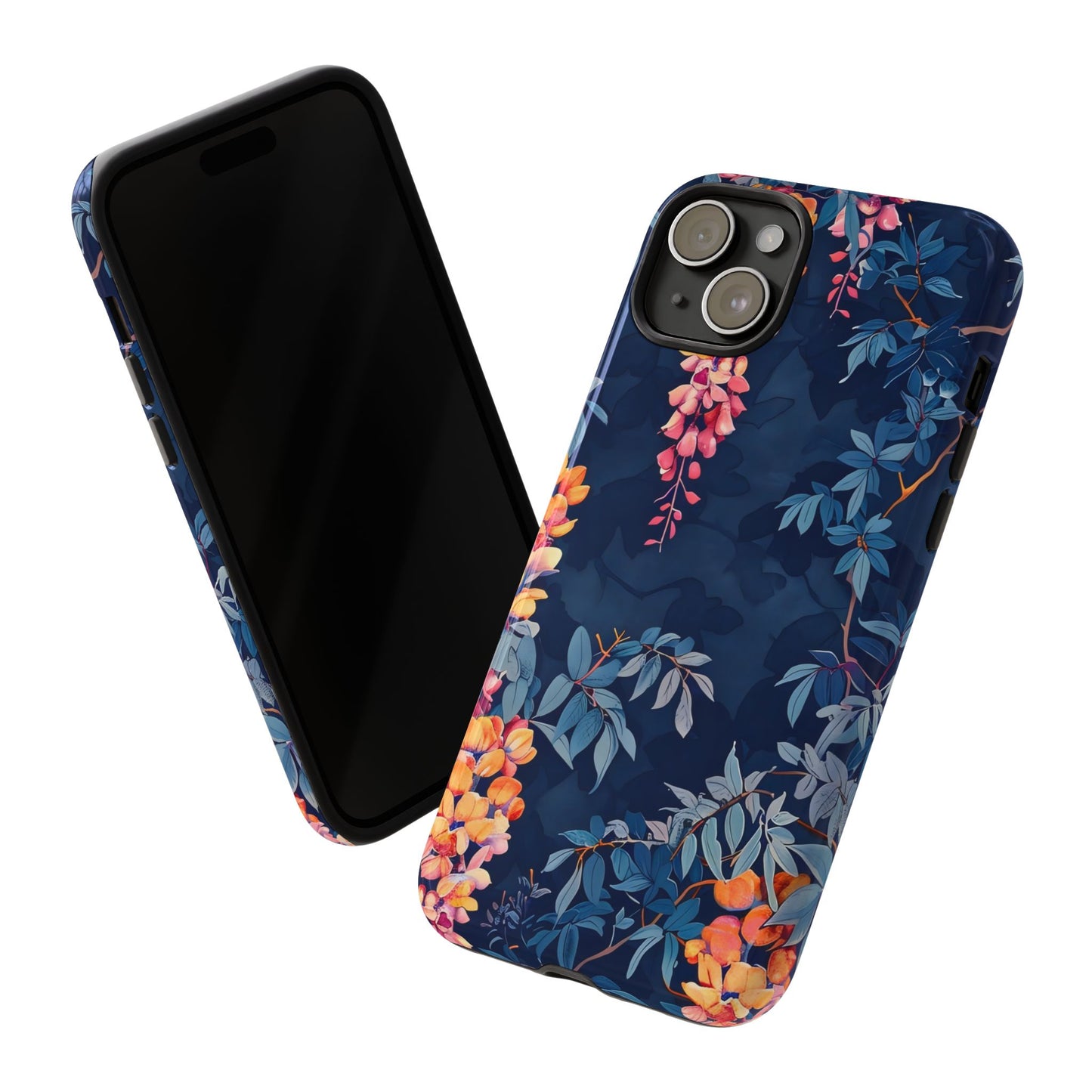 Floral iPhone Case, Tough Phone Cover, Gift for Her, Nature Lover Accessory, Spring Decor, Unique Floral Design