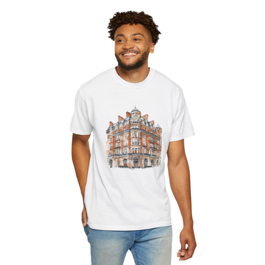 Unisex Garment-Dyed T-shirt - Classic British Architecture Historic Building