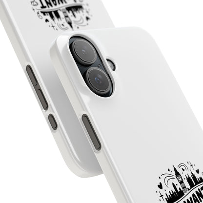 Slim Phone Case - I Want to Live in London Design | Stylish Travel Gift, Unique Phone Cover, London Lover Accessory, Urban Decor