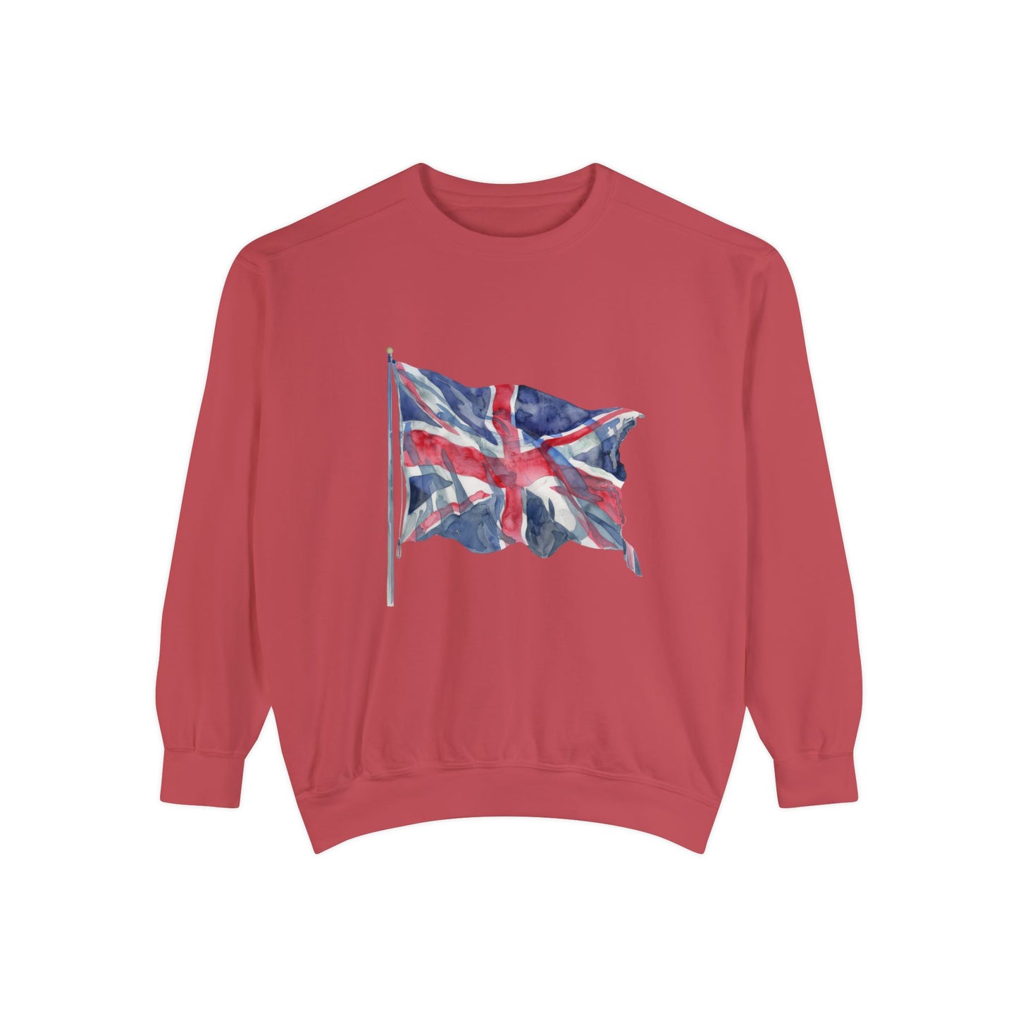 Unisex Garment-Dyed Sweatshirt Trendy - British Flag
