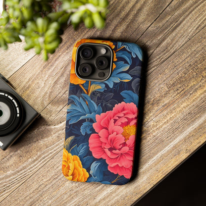 Floral Phone Case, Tough Cases, Stylish Mobile Cover, Gifts for Her, Phone Accessories, Unique Flower Design