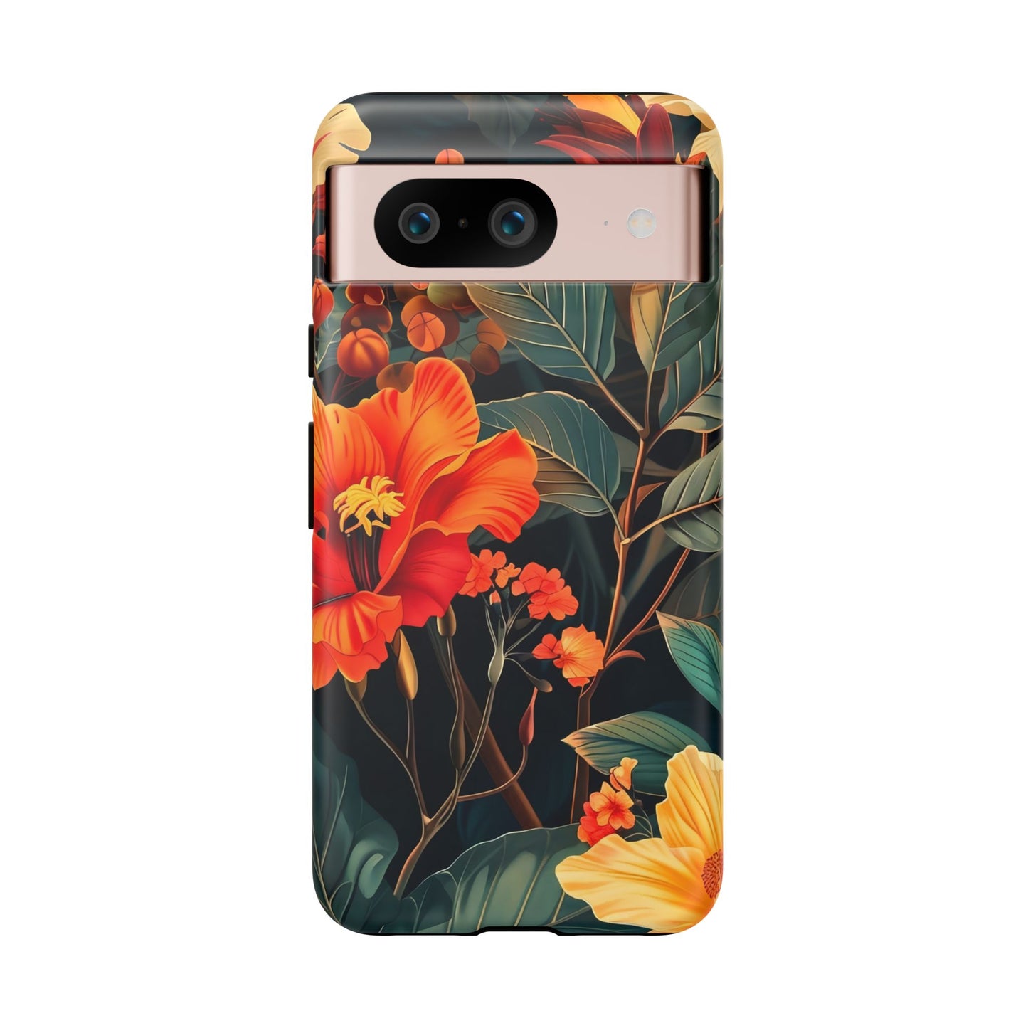 Tough Floral Phone Case | Tropical Vibe, Gift for Nature Lovers, Summer Beach Accessory, Floral Pattern, Trendy Phone Accessories