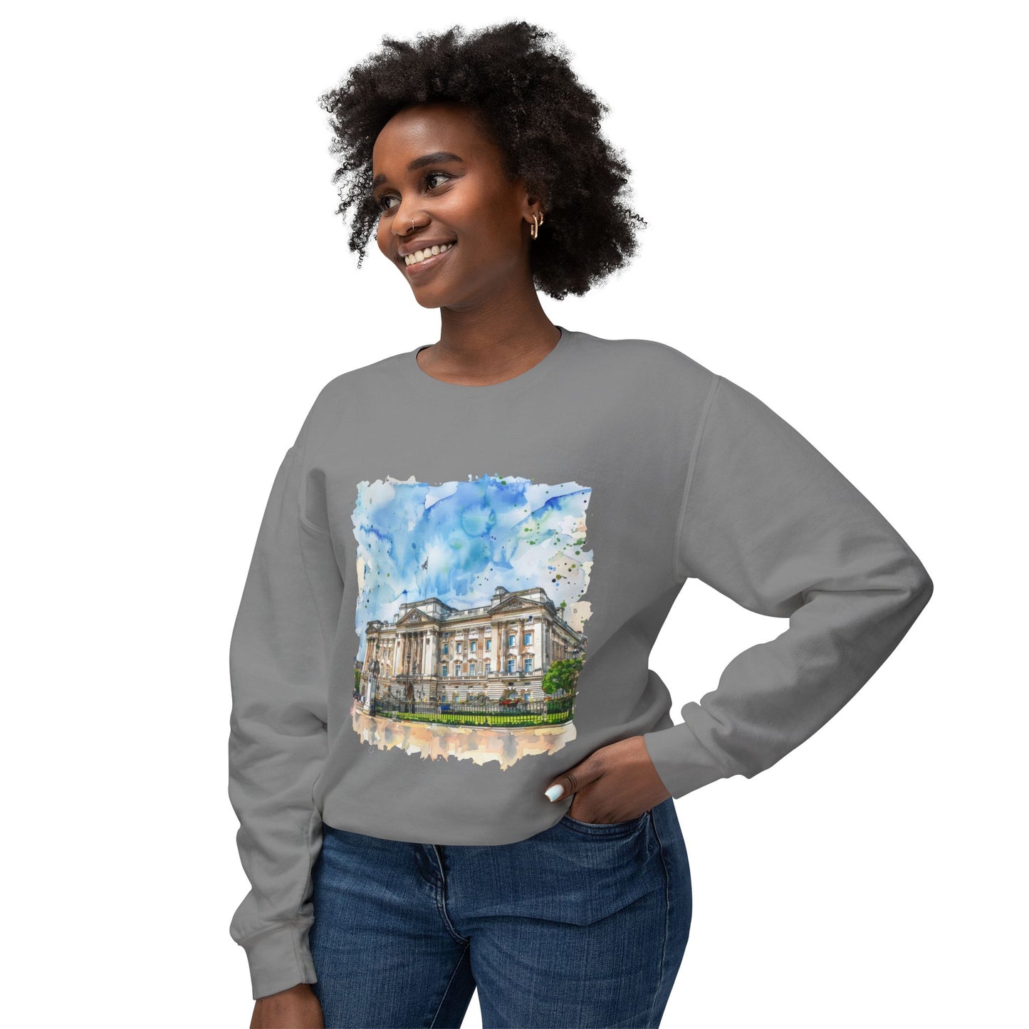 Unisex Lightweight Crewneck Sweatshirt - British Nature - Landscapes - Natural Beauty