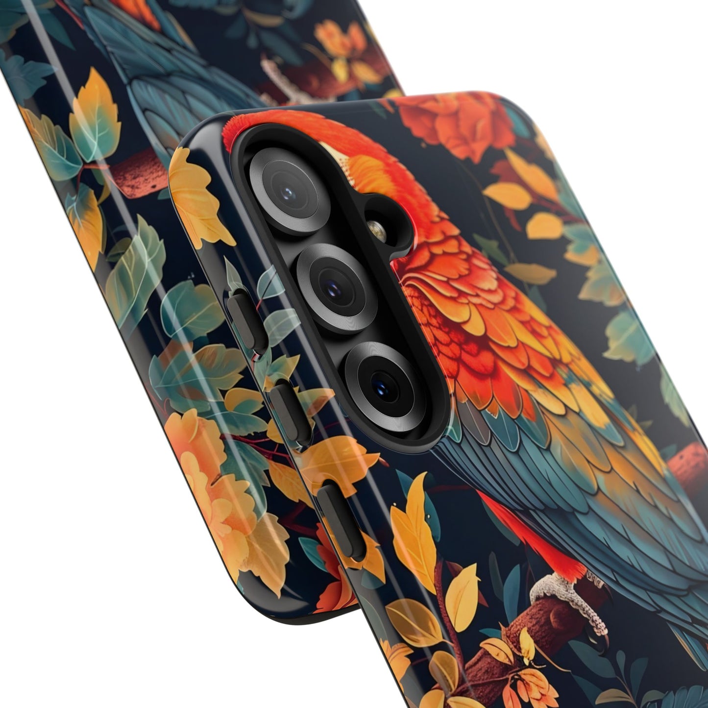 Vibrant Parrot Phone Case - Tough, Stylish, Nature-Inspired, Tropical, Wildlife, Perfect Gift, Summer Vibes