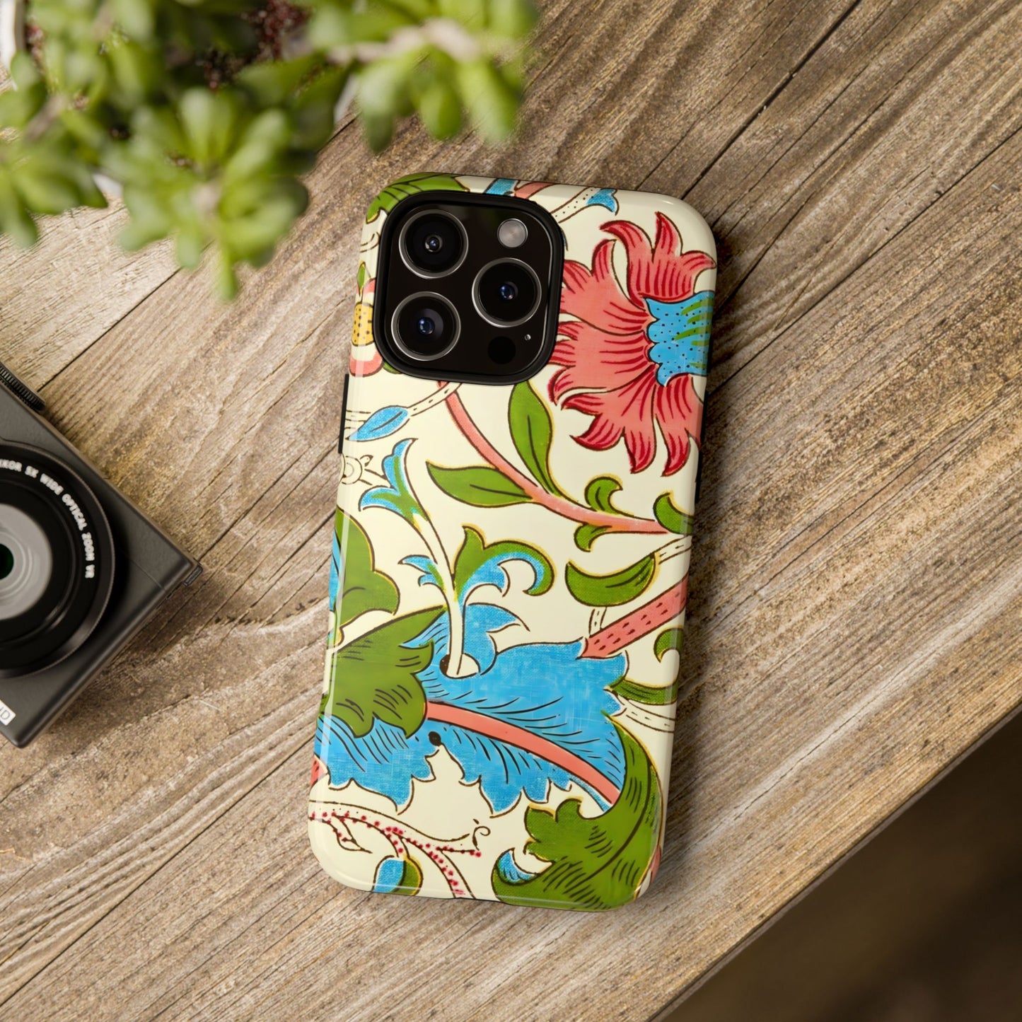 Tough Floral Phone Case - Artistic Smartphone Cover, Floral Print Gift, Protective Case | For Nature Lovers, Stylish Accessory, Phone [...]