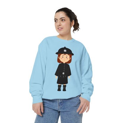 Unisex Garment-Dyed Sweatshirt - Echoes of Valor - Red Jacket at Bodmin Keep