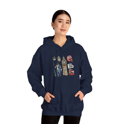 Unisex Heavy Blend™ Hooded Sweatshirt - Pints and Stories - Life at a British Pub