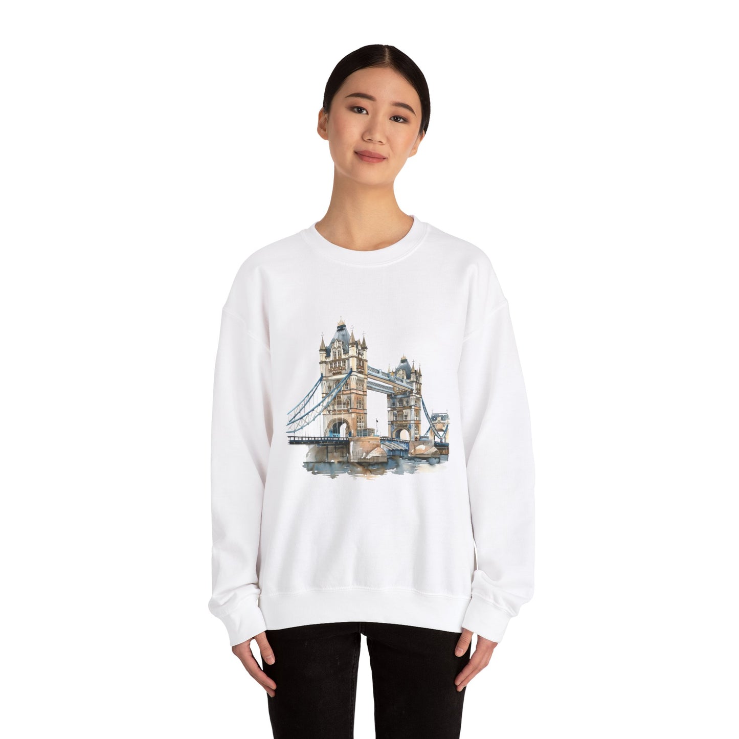 Unisex Heavy Blend™ Crewneck Sweatshirt - London Bridge - Iconic London Landmark