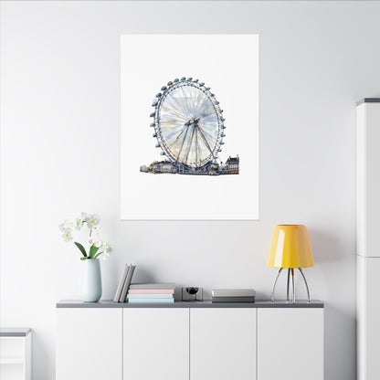 London Eye Canvas Print, Wall Art Decor, Travel Gift, Home Decoration, Unique Art Piece