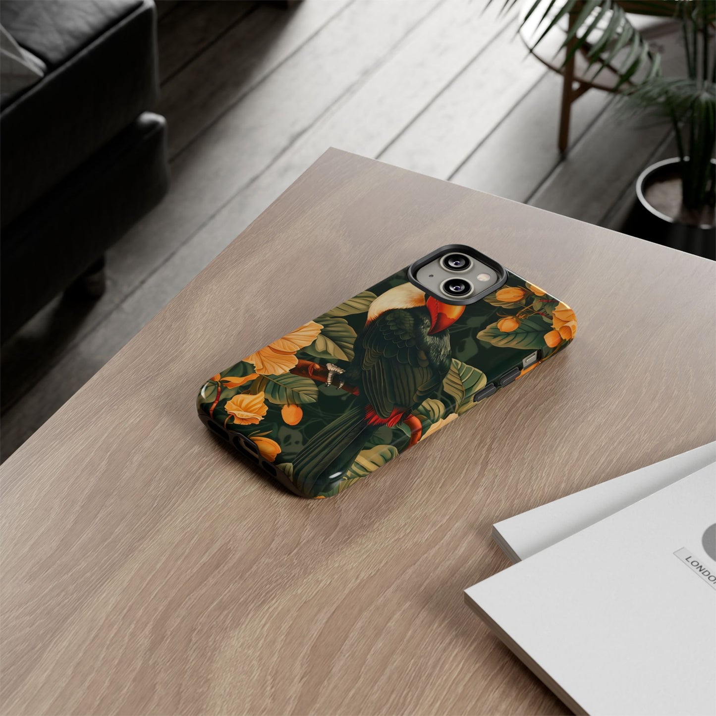 Tropical Toucan Phone Case, Exotic Bird Cover, Nature Lover Gift, Eco-Friendly Design, Customizable Tech Accessory