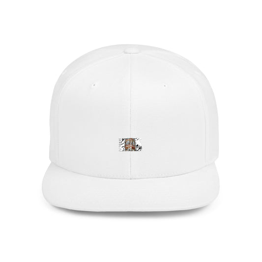 Red London Bus Side View Flat Bill Snapback