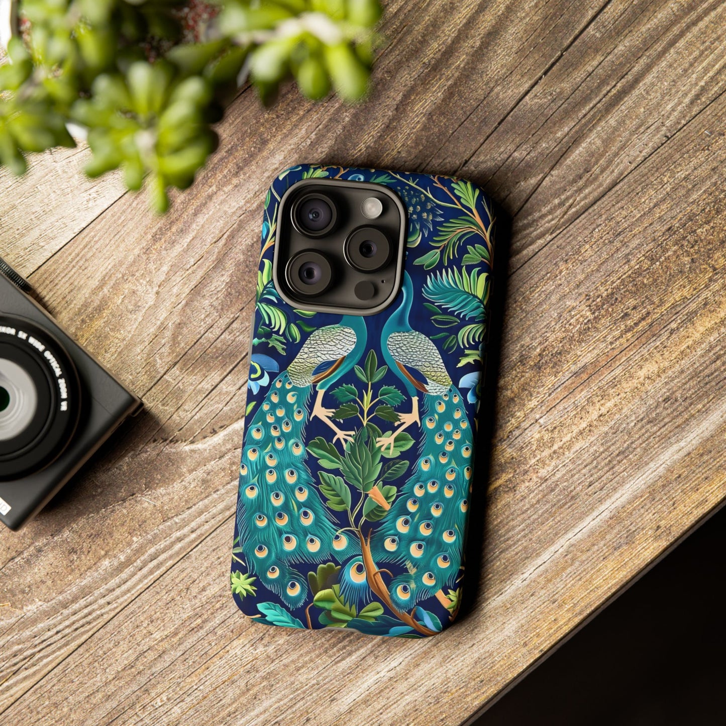 Peacock Tough Phone Case - Colorful Protective Cover, Nature Lover Gift, Stylish Accessory for Celebrations