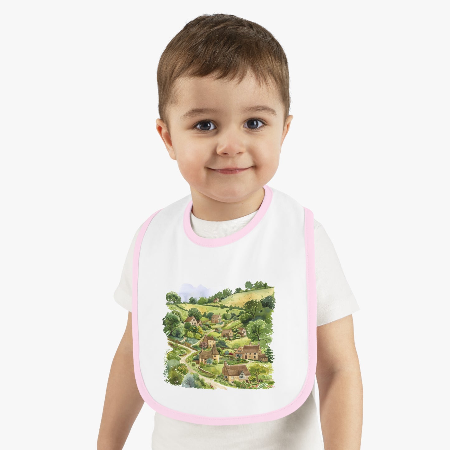 Charming Illustrative Bib for Babies, Perfect for New Parents, Baby Showers, or Nursery Décor, Adorable Baby Bib, Gift for Infants
