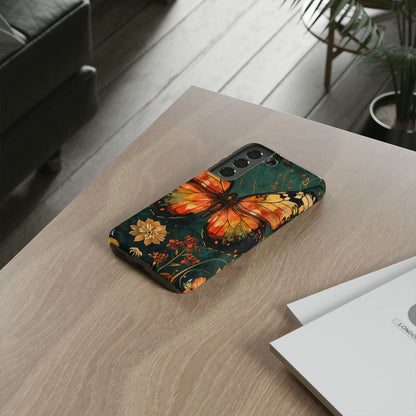 Butterfly Phone Case – Tough Cases for Nature Lovers, Floral Design, Butterfly Art, Unique Gift, Eco-Friendly Protection