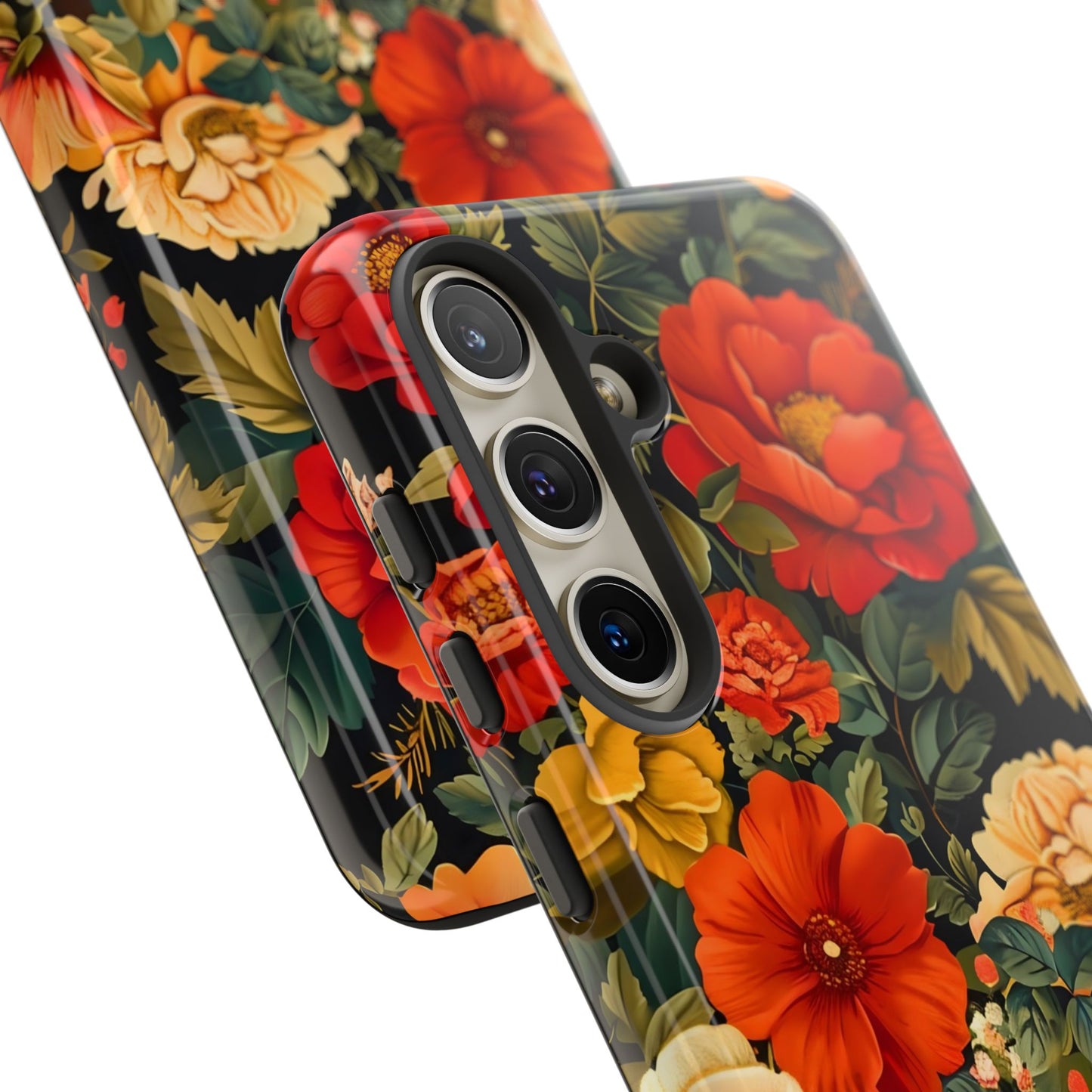 Floral Phone Case, Tough Cases, Decorative Tech Accessories, Gift for Her, Nature Lover Gift, Boho Style Case, Spring Floral Cover