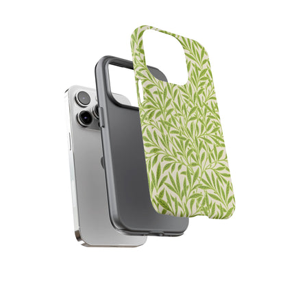 Green Leaf iPhone Case, Tough Cases, Botanical Phone Protection, Eco-Friendly Cover, Nature Lover Gift, Trendy Cell Phone Accessory