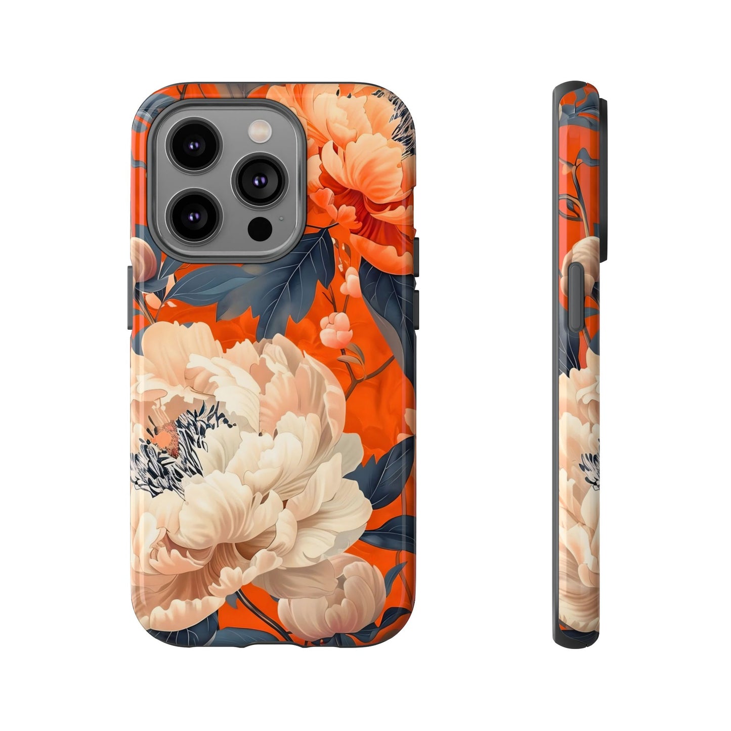 Floral Tough Case, Durable Floral Phone Case, Stylish Protection Case, Gift for Her, Spring Accessories, Mother’s Day Gift