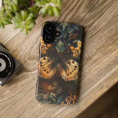 Butterfly Floral Phone Case, Tough Cases, Protective Cover, Unique Gift, Nature Lover, Art Print, Spring Decor