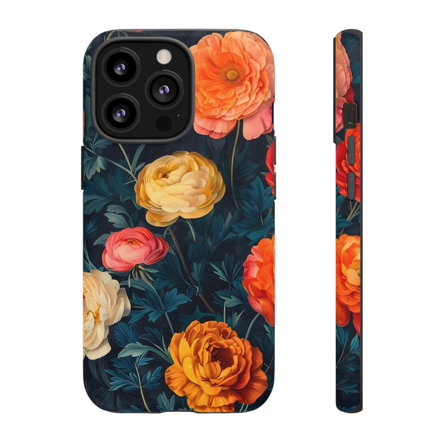 Floral Phone Case - Tough Cases, Stylish Protection, Gift for Flower Lovers, Customizable Cover, Floral Design Mobile Accessory