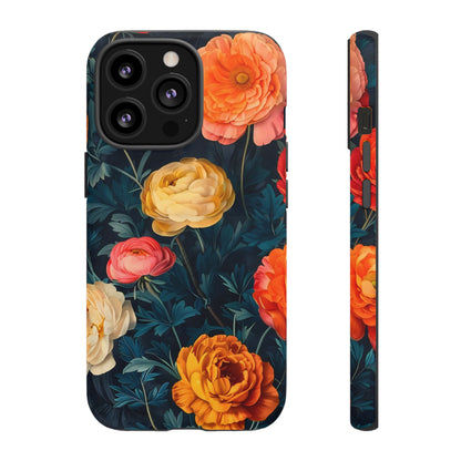 Floral Phone Case - Tough Cases, Stylish Protection, Gift for Flower Lovers, Customizable Cover, Floral Design Mobile Accessory