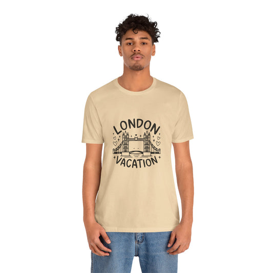 Vacation in London Lightweight Unisex Jersey Short Sleeve Tee