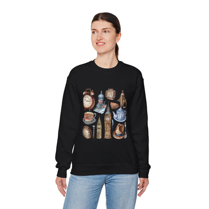 Unisex Heavy Blend™ Crewneck Sweatshirt - Classic England - A Collection of Iconic Imagery