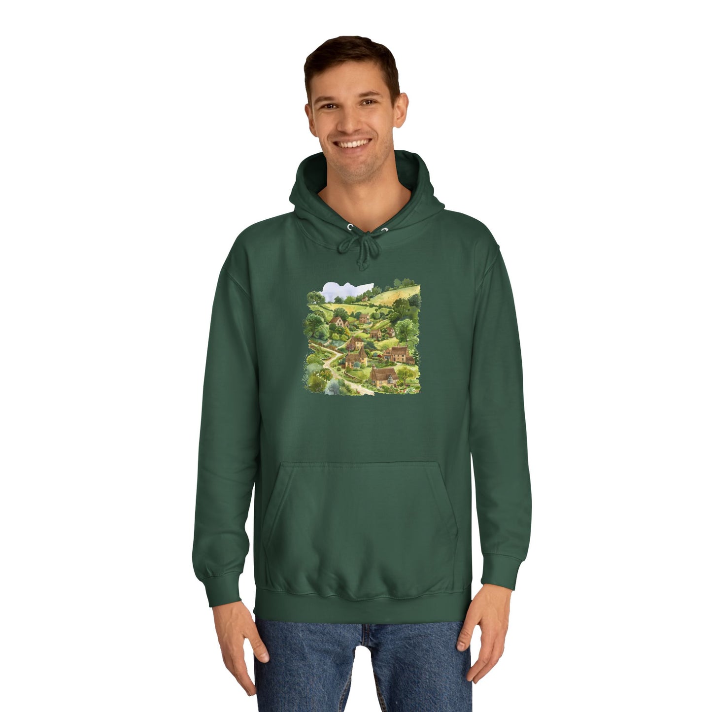 Unisex College Hoodie - The Essence of British Nature