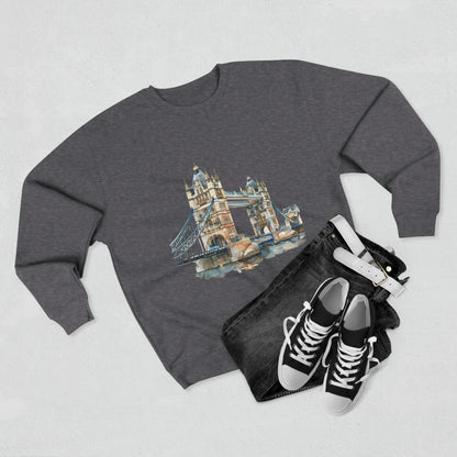 Unisex Crewneck Sweatshirt - London Bridge - Iconic Landmark and Historical Beauty