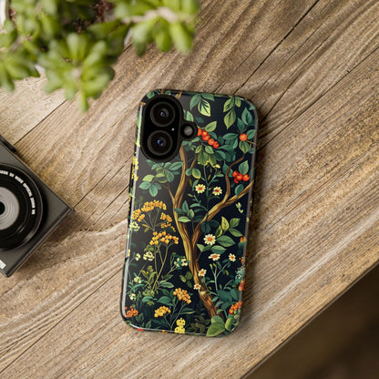 Floral iPhone Case, Nature Inspired Tough Case, Botanical Phone Cover, Eco-Friendly Gift, Unique Floral Design