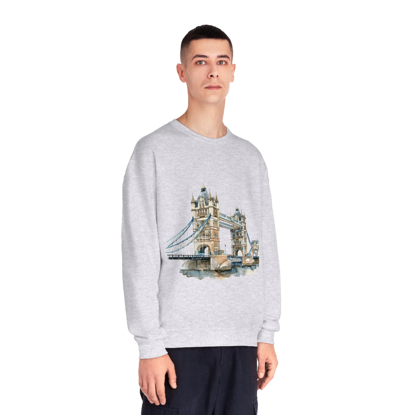 Unisex NuBlend® Crewneck Sweatshirt - London Bridge - Iconic Landmark
